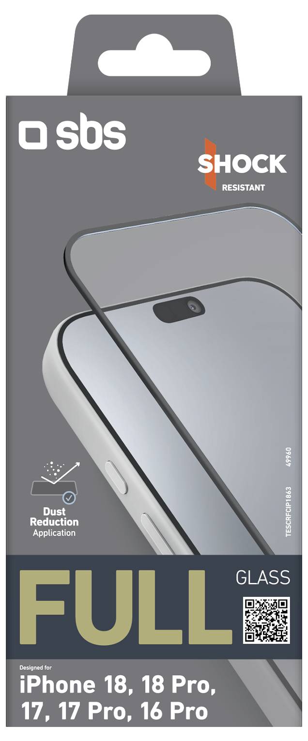 sbs mobile Full Cover zaštitno staklo zaslona Apple iPhone 18, iPhone 18 Pro, iPhone 17, iPhone 17 Pro, iPhone 16 Pro 1 -1