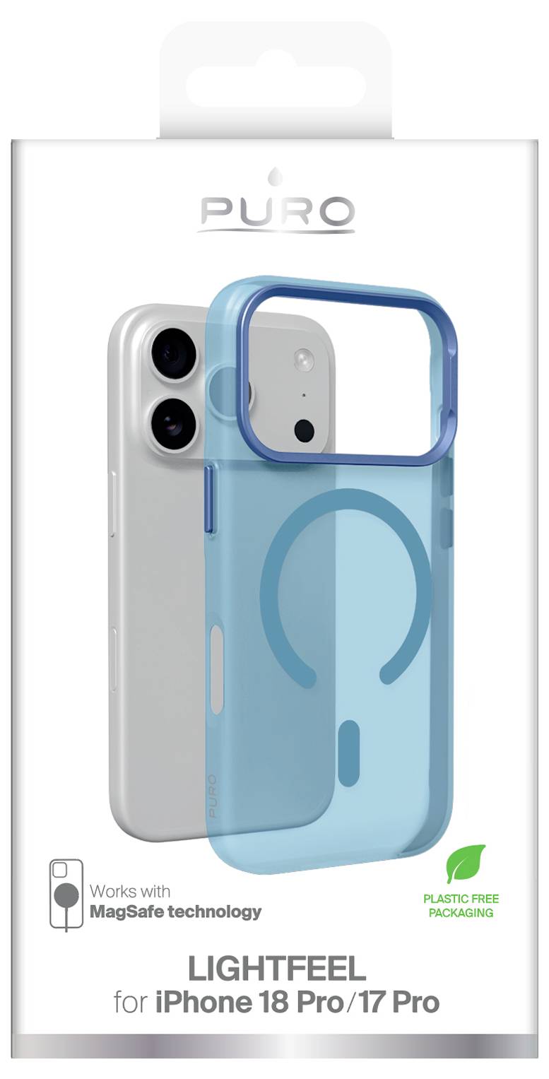 sbs mobile Lightfeel stražnji poklopac za mobilni telefon Apple iPhone 18 Pro, iPhone 17 Pro plava boja PUIPC18P63HAZEMA-1