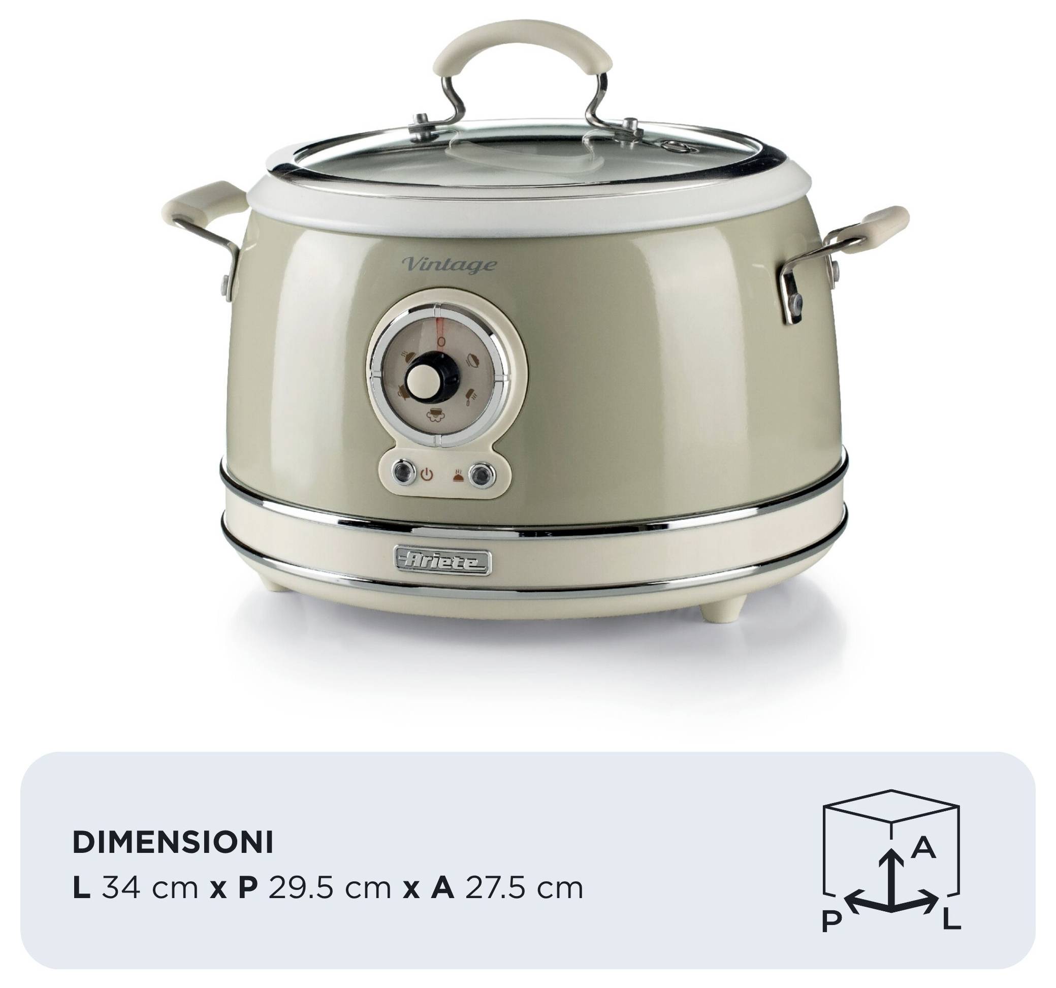 Ariete 00C290403AR0 višenamjensko kuhalo bež boja-7