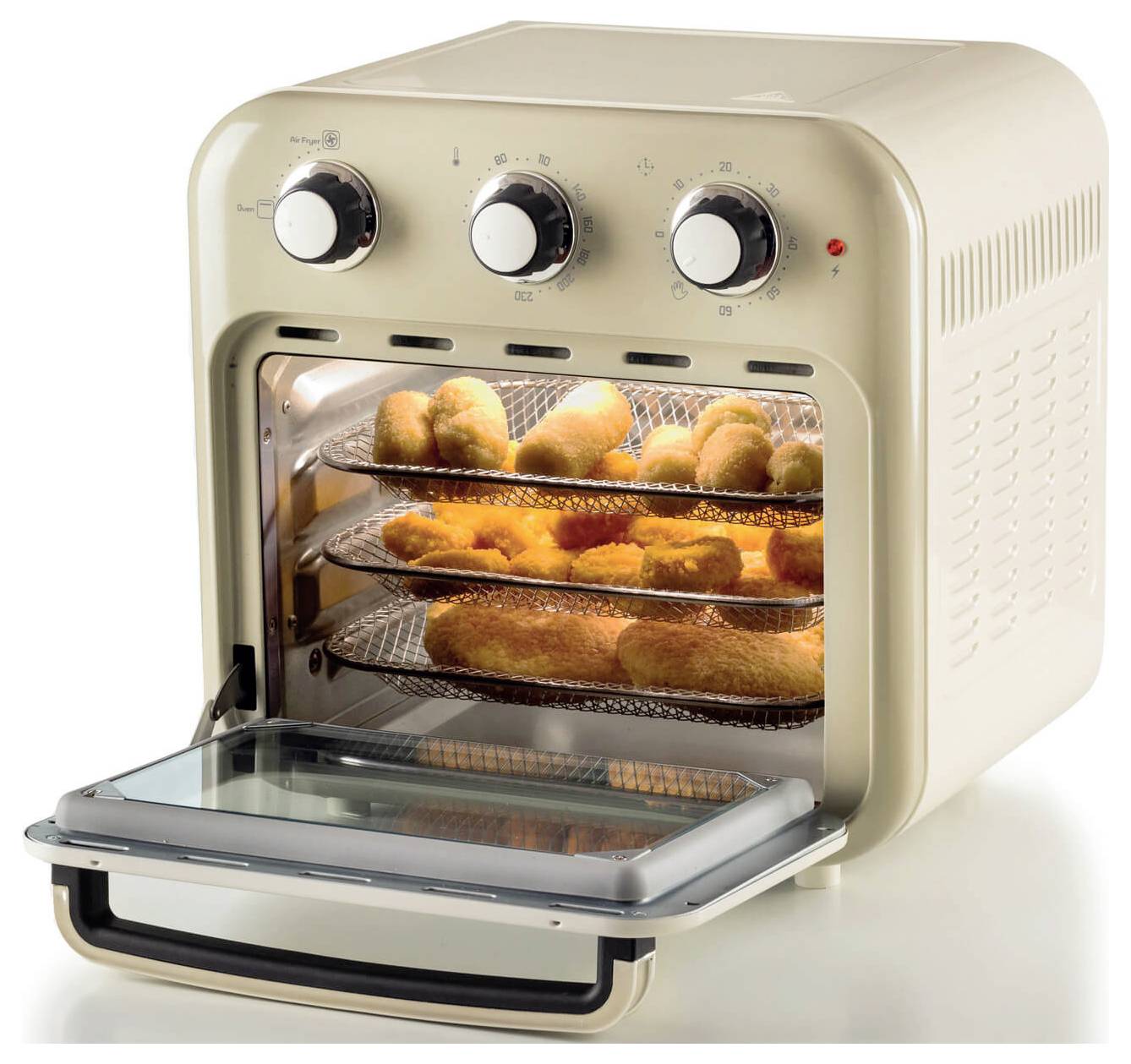Ariete 4632/03 Mini pećnica i friteza na vrući zrak roštilj, funkcija toplog zraka, indikatorska lampica, s parnom funkc-6