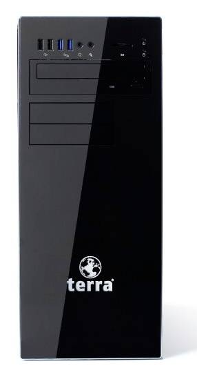 Kutija za stolno računalo Black Terra s prednjim USB i audio priključcima te spremnicima za pogone