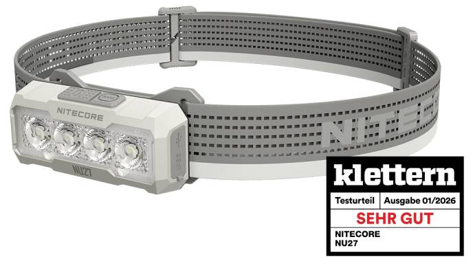 NiteCore LED svjetiljka za glavu pogon na punjivu bateriju 600 lm 57 h NC-NU27-W-0