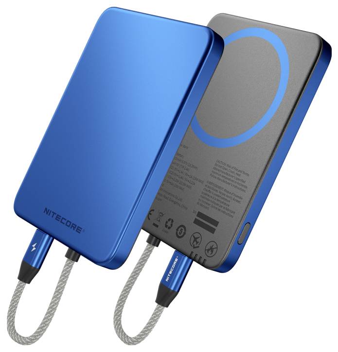 NiteCore powerbank (rezervna baterija) 5000 mAh Pass-Through Charging Li-Ion USB-C® plava boja
