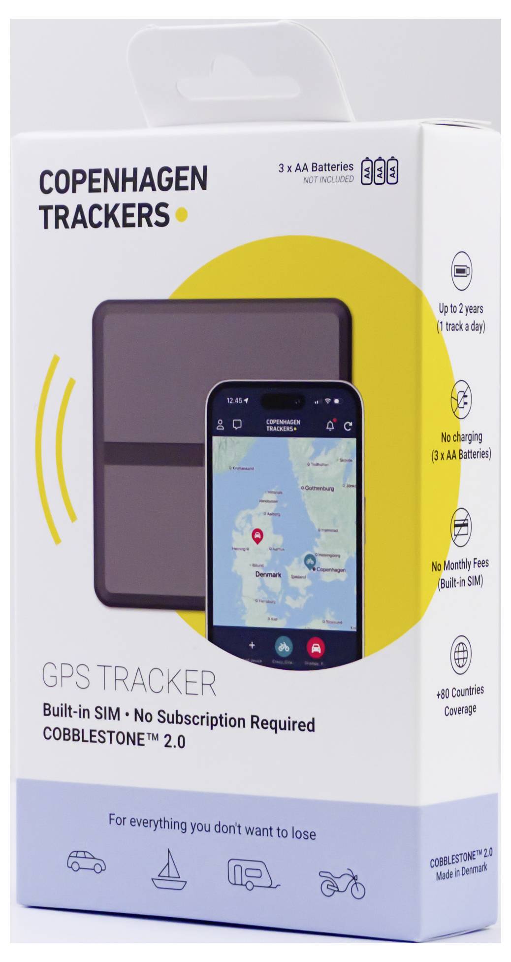 Cobblestone Cobblestone 2.0 GPS uređaj za praćenje višenamjensko praćenje, praćenje vozila 1 St.-3