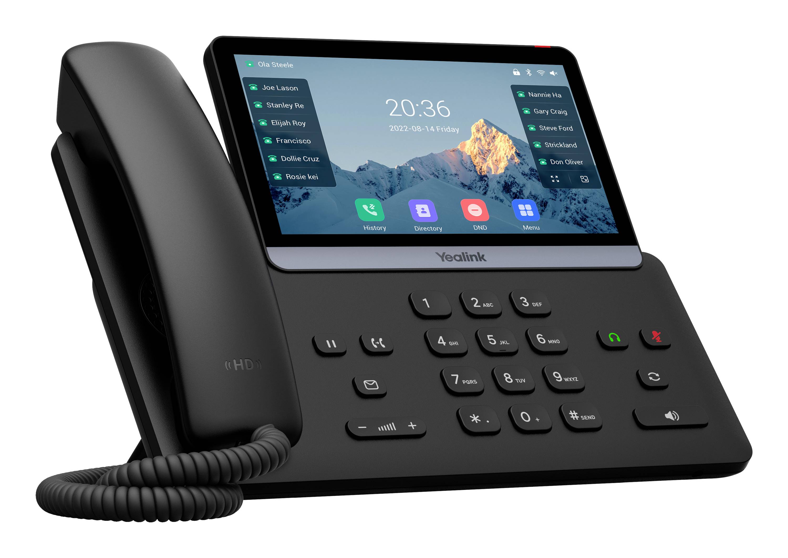 Yealink SIP-T77U Växeltelefon VoIP   Svart — Bild 2 av 2