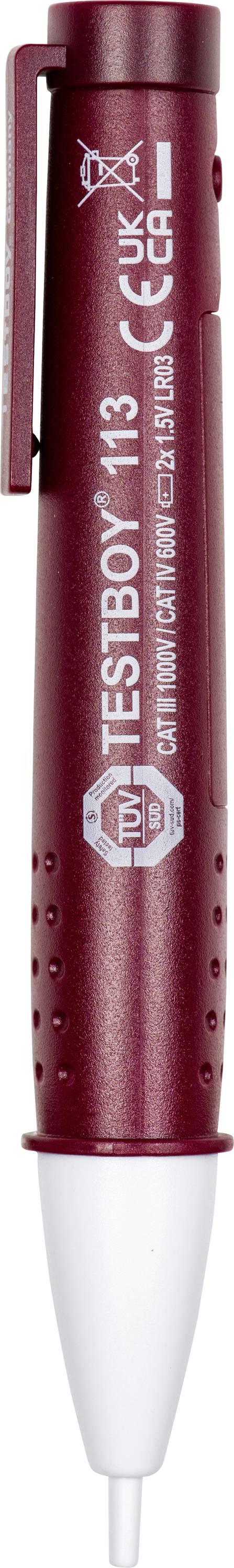 Testboy TB 113 ispitivač napona CAT III 1000 V optički, akustički-0