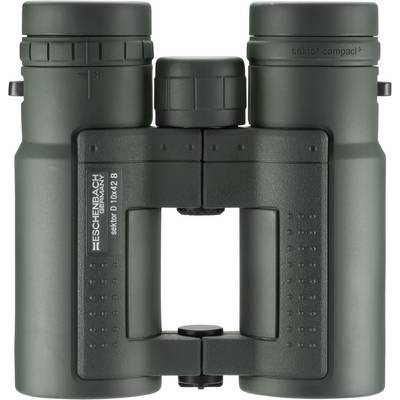 Zeleni dalekozor s natpisom 'Eschenbach sektor compact+ 8x42'. Robustan i kompaktan, pogodan za upotrebu na otvorenom.