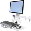 Ergotron Combo Arm 200 Series zidni nosač za monitor 1 Zaslon(i) 25,4 cm (10") - 61 cm (24") bijela ladica za tipkovnicu, mogučnost savijana, okretni, rotirajuči, proširivi