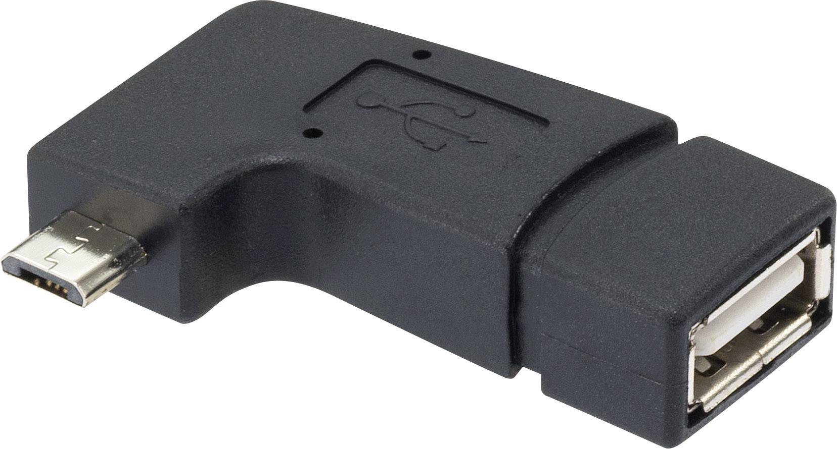 Renkforce USB 2.0 adapter [1x muški konektor USB 2.0 tipa micro-B - 1x ženski konektor USB 2.0 tipa A] s otg funkcijom