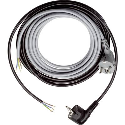 Električni kabel sa Schuko utičnicom i golim krajevima, pogodan za elektroinstalacije.