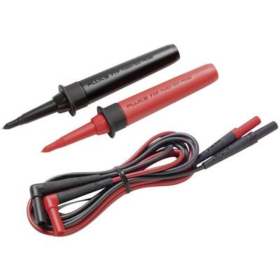 Dvije ispitne sonde, jedna crvena i jedna crna, povezane kabelom. Koriste se u elektroničkim testiranjima.