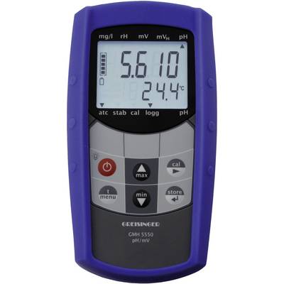 Digitalni mjerni uređaj s velikim zaslonom prikazuje '5.6' i '24.4°C'. Uređaj ima tipke za upravljanje i plavi okvir.