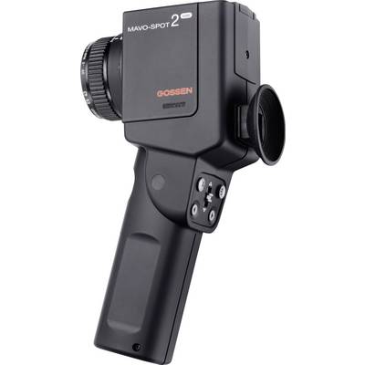 Ručni fotometar s pistoljskim rukohvatom, crućeg kućišta i nekoliko tipki za upravljanje. Model 'Mavo-Spot 2 USB' tvrtke Gossen.