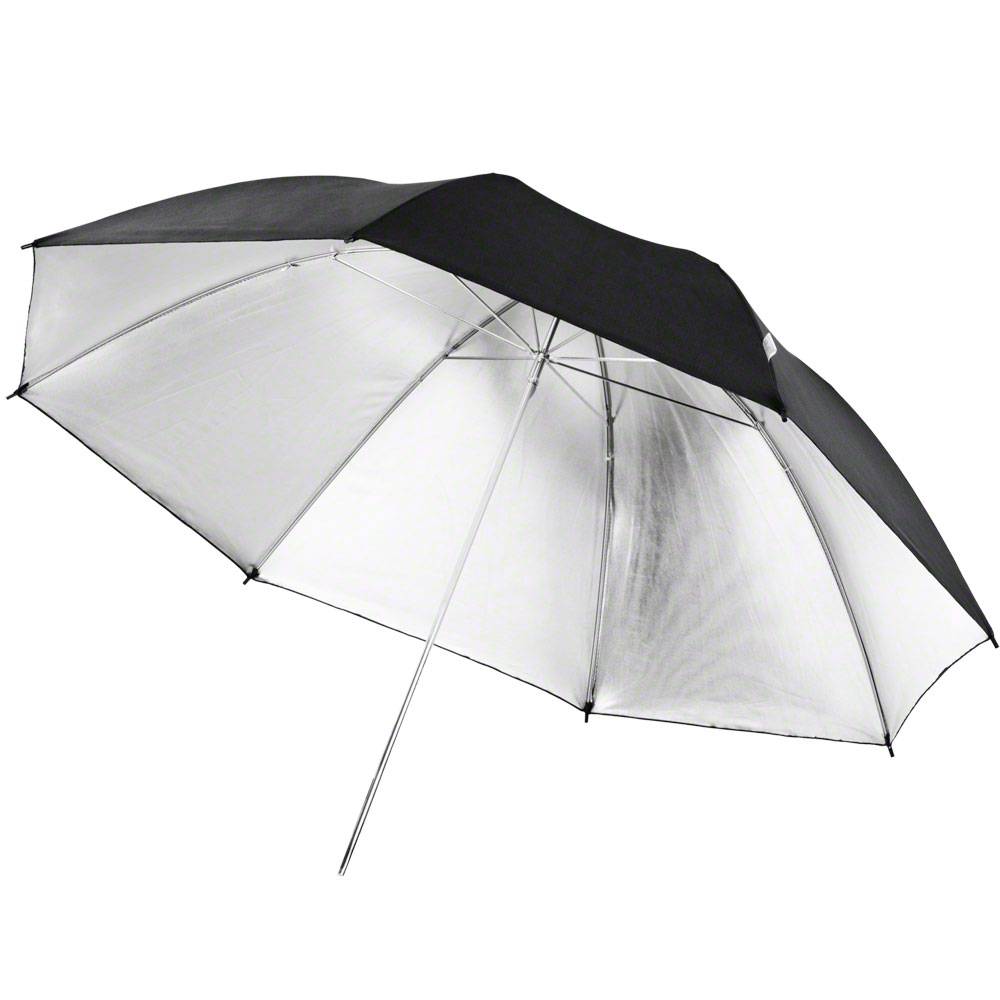 Walimex Pro schwarz/silber 17674 refleksni suncobran (Ø) 84 cm 1 St.
