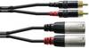 Cordial CFU 1,5 MC audio adapterski kabel [2x muški konektor XLR - 2x muški cinch konektor] 1.50 m crna