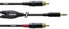 Cordial CFY1,5WCC audio adapterski kabel [1x 3,5 mm banana utikač - 2x muški cinch konektor] 1.50 m crna