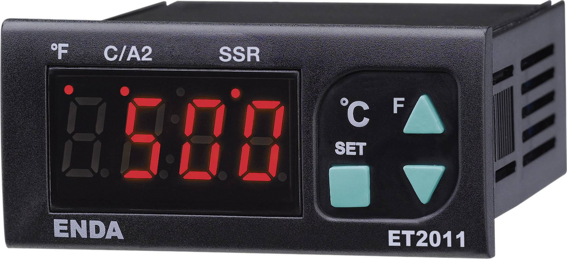 Enda ET2011-RT-230 PID Temperatuurregelaar Pt100 -100 tot +600 °C Relais 8 A, SSR (l x b x h) 71 x 77 x 35 mm afbeelding