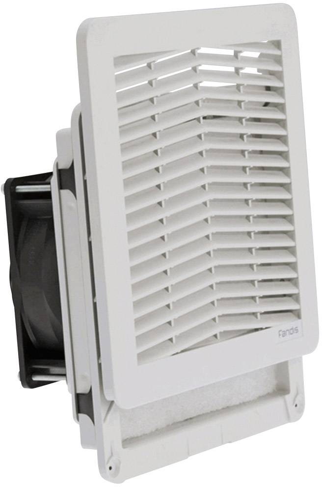 Bijeli pokrov za ventilaciju s horizontalnim lamelama, montiran sa strane, vjerojatno za prozračivanje u nekoj zgradi ili uređaju.