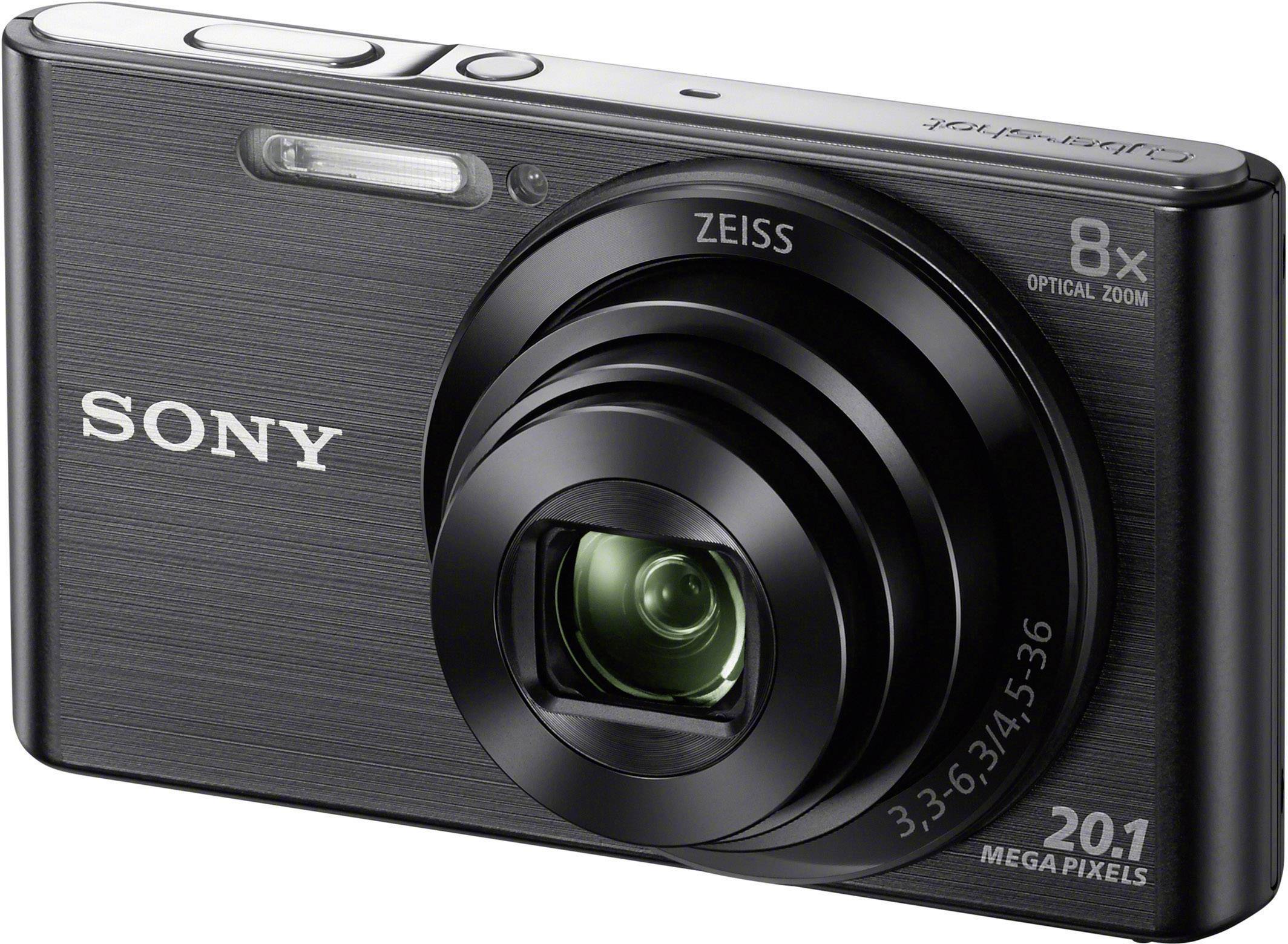 Digitalni fotoaparat sa 8-strukim optičkim zumom, 20,1 megapiksela, Carl Zeiss objektivom, crnog kućišta, marke Sony.