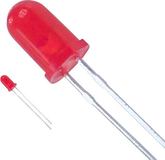Lite-On LTL-4213 Bedrade LED Rood Rond 5 mm 3.7 mcd 36 ° 15 mA 2.1 V