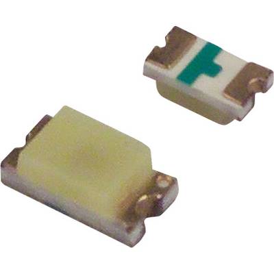 Dvije SMD LED-diode u bliskom kadru, jedna sa zelenom i jedna sa prozirnom kućištem.