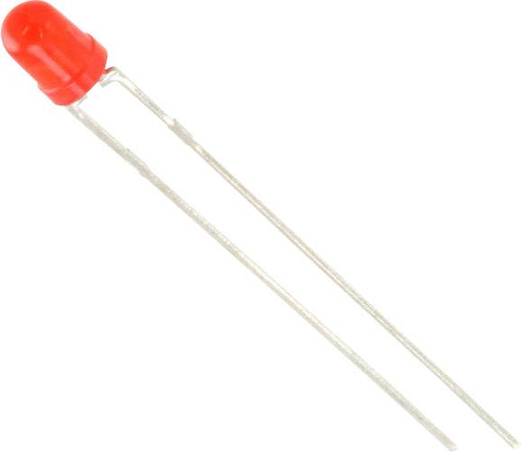 Lite-On LTL-4211N Bedrade LED Rood Rond 3 mm 4.4 mcd 60 ° 15 mA 2.1 V