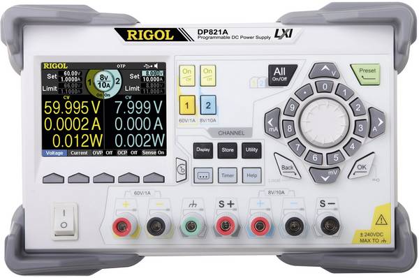 Rigol DP821A laboratorijsko napajanje, podesivo  0 - 8  0 - 10 A 140 W   Broj izlaza 2 x