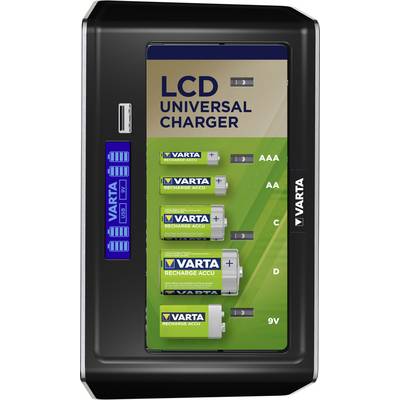 Varta LCD Universal punjač okruglih stanica nikalj-metal-hidridni micro (AAA), mignon (AA), Baby (C), mono (d), 9 V bloc-2
