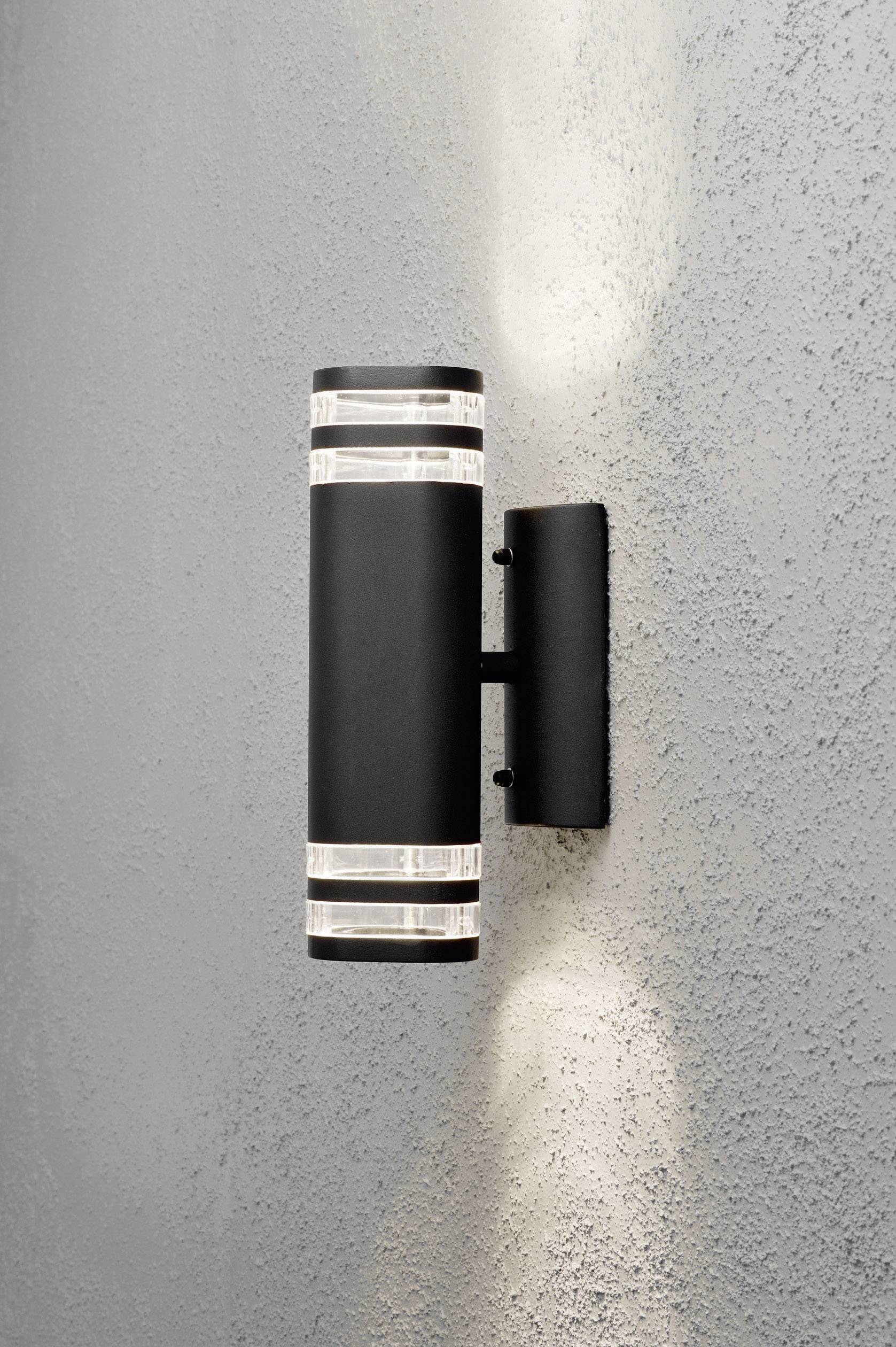 Konstsmide Modena Up & Down Big 7516-750 Buitenlamp (wand) Halogeen GU10 70 W Zwart