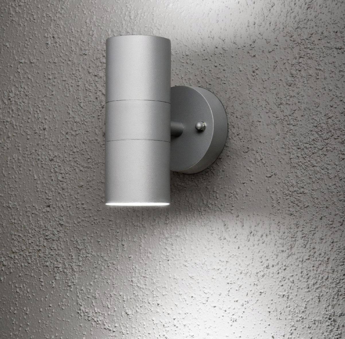 Konstsmide Modena Up & Down Big 7571-300 Buitenlamp (wand) Halogeen GU10 75 W Grijs