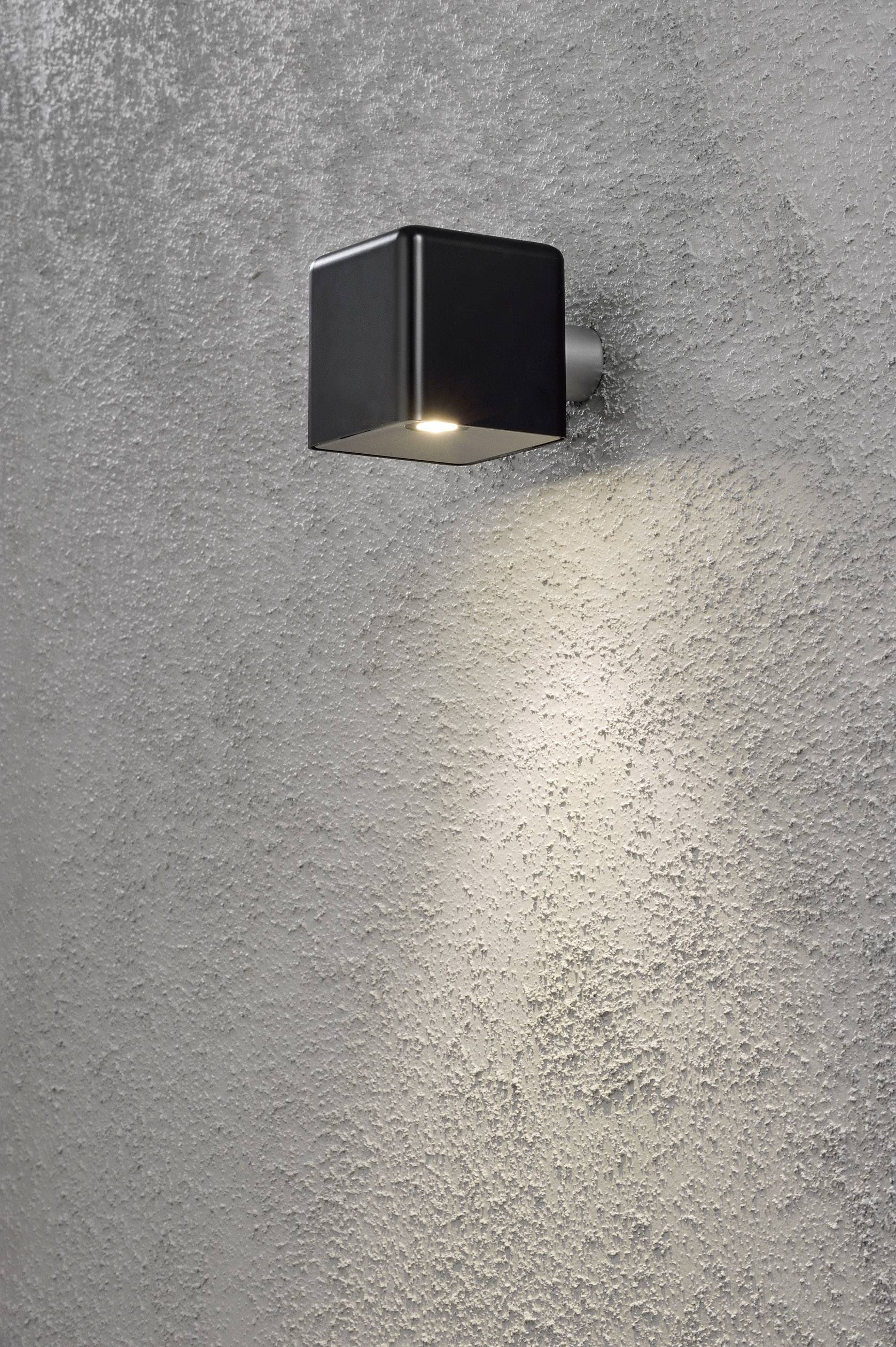 Konstsmide Amalfi Nova 7681-750 LED-buitenlamp (wand) Energielabel: G (A - G) LED LED vast ingebouwd 3 W Zwart