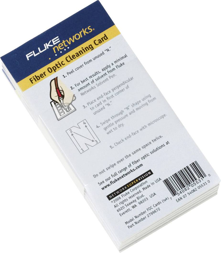 ispitivač staklenih vlakana NFC-CARDS-5PK Fluke Networks NFC-CARDS-5PK mreža