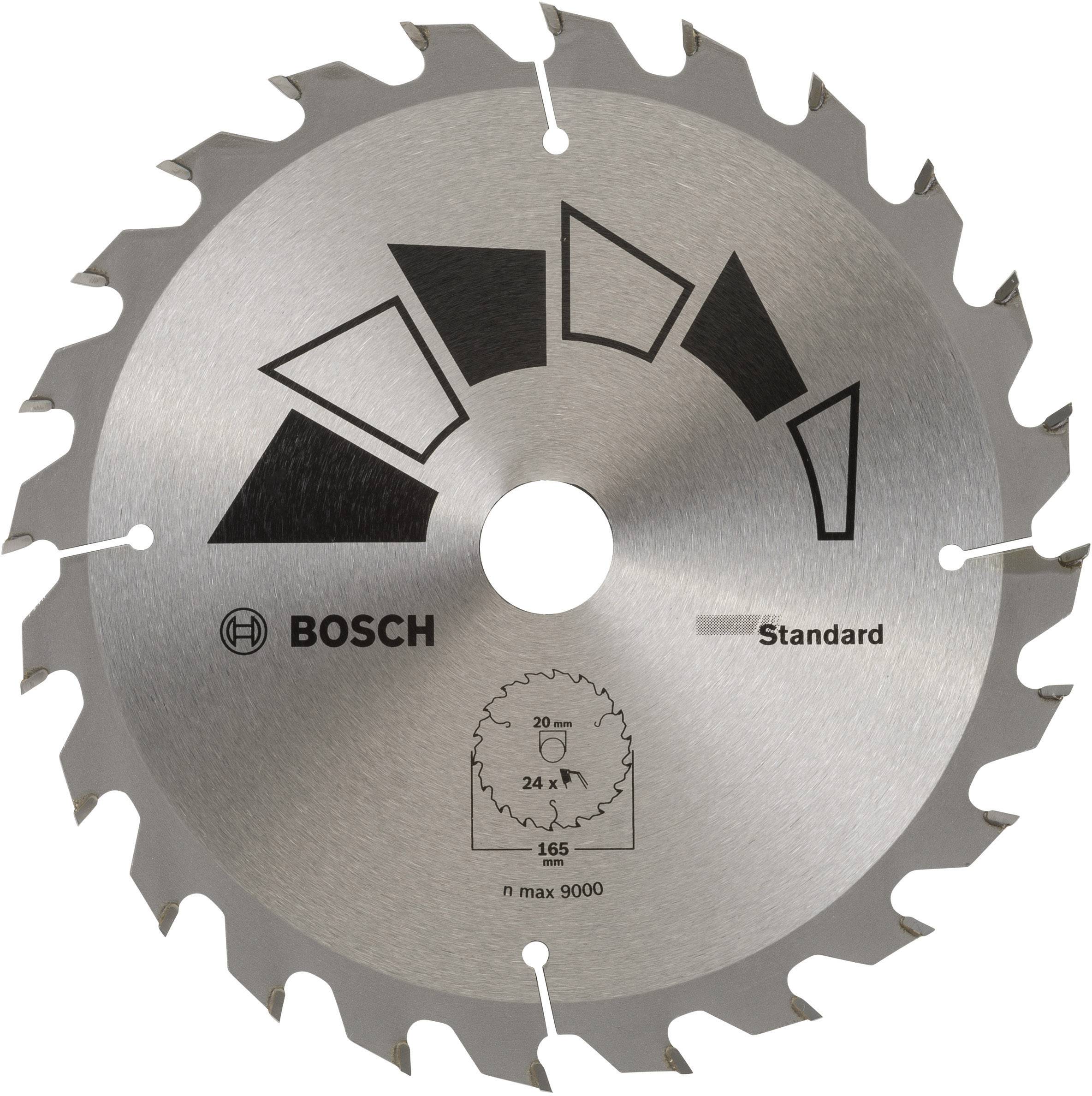 Bosch Accessories Standard 2609256B55 list kružne pile 165 x 20 mm Broj zubaca (po inču): 24 1 St.