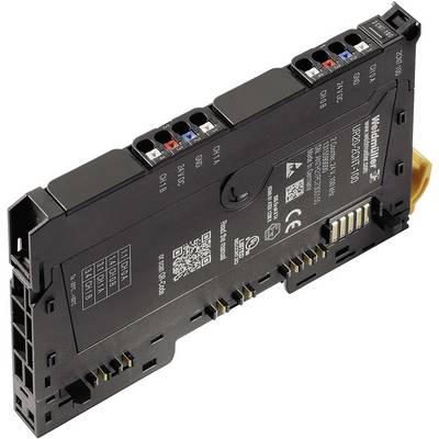 Elektronička komponenta tvrtke Weidmüller za industrijske primjene, s više priključaka i oznaka.