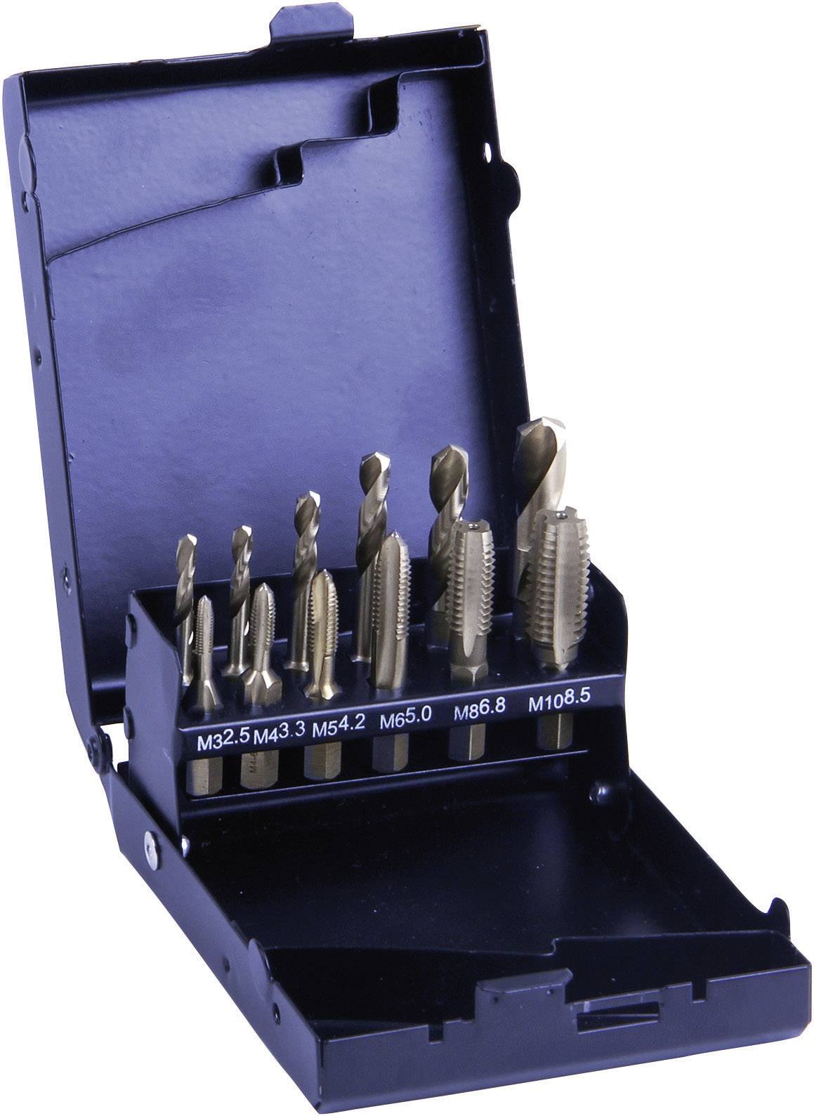 Eventus by Exact 70419 Tapborenset 12-delig Metrisch M3, M4, M5, M6, M8, M10 Rechtssnijdend HSS 1 set(s)