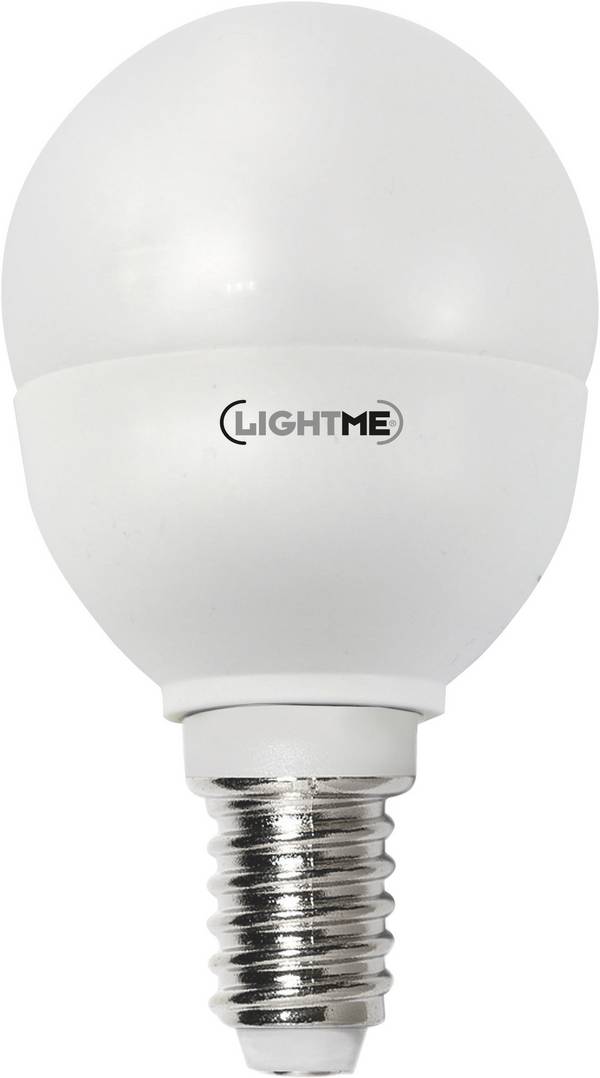 LightMe LM85215 LED Energetska učinkovitost 2021 F (A - G) E14 oblik kapi 4.5 W = 40 W toplo bijela (Ø x D) 45 mm x 82 mm  1 St.
