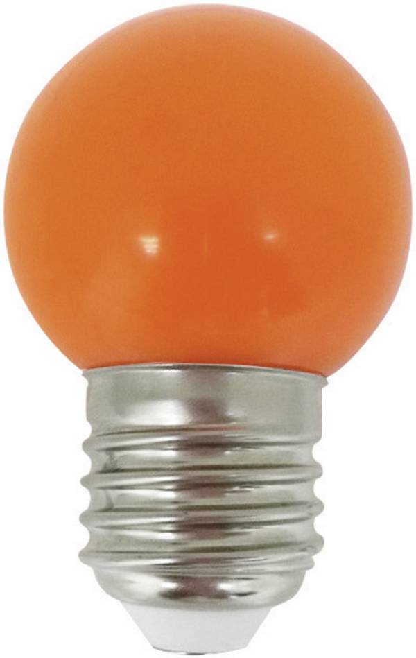 LED žarulja 70 mm LightMe 230 V E27 0.5 W narančasta, kapljičastog oblika 1 kom.