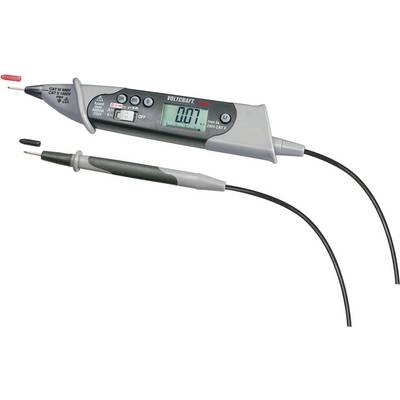 Digitalni voltmetar s zaslonom prikazuje '0,07' volta. Ima dvije sonde za mjerenje električne napetosti.