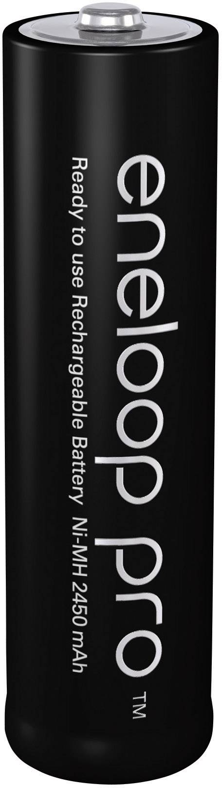 Crna punjiva baterija, marke 'eneloop pro', kapaciteta 2450mAh.