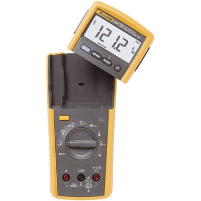 Digitalni multimetar s odvojivim zaslonom pokazuje napon od 12,12 V AC.