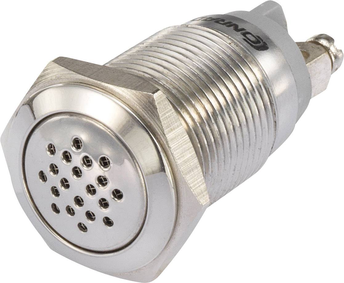 Okrugli, metalni senzor s ventilacijskim otvorima na vrhu. Pogodan za primjene koje mjere vlažnost ili atmosferski tlak.