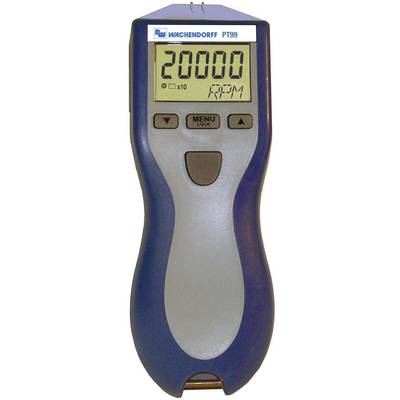 Uređaj 'Wachendorff PT99' s digitalnim zaslonom prikazuje '20000 o/min'. Tri funkcijske tipke ispod zaslona. Koristi se za mjerenje broja okretaja.