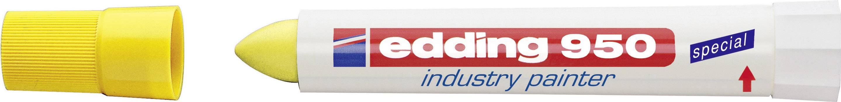 Žuti marker za lakiranje, marka edding 950, s natpisom 'industry painter'.