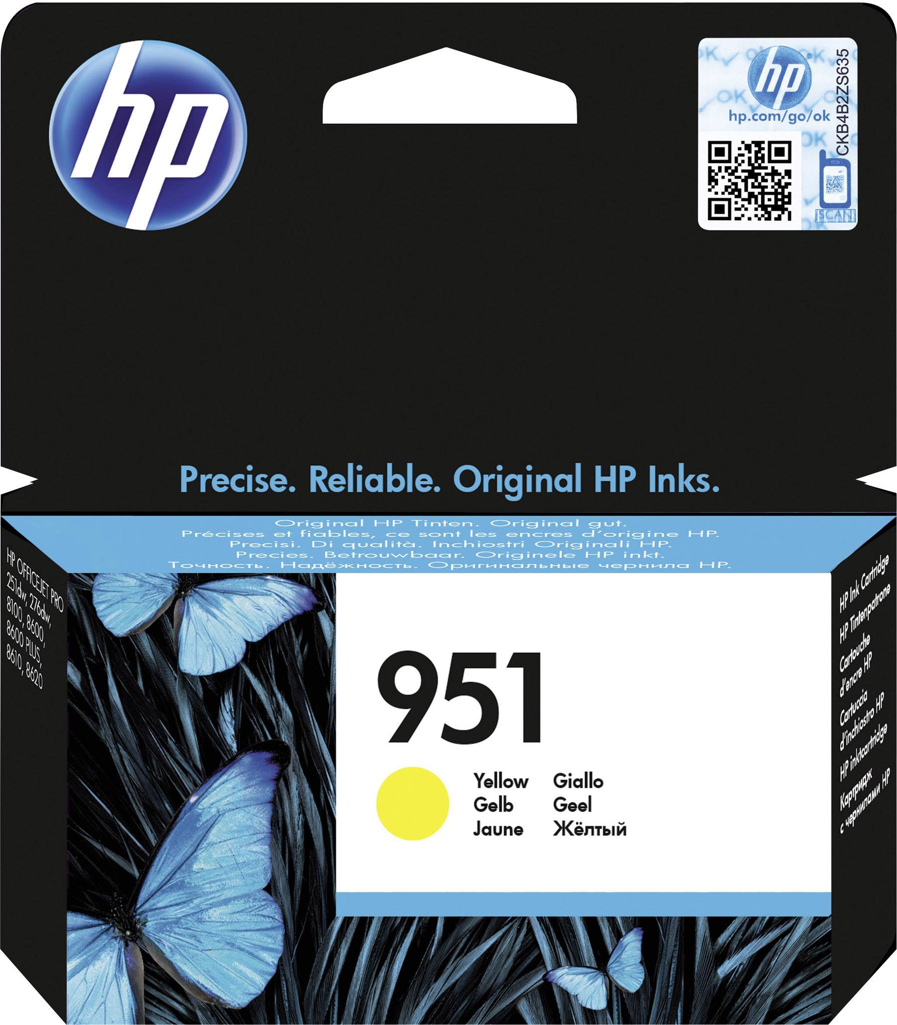 HP 951 tinta original žut CN052AE tinta