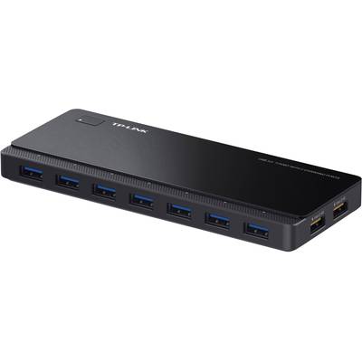 USB hub TP-Link-a s sedam USB 3.0 priključaka i dva punjača. Pogodan za spajanje više uređaja.