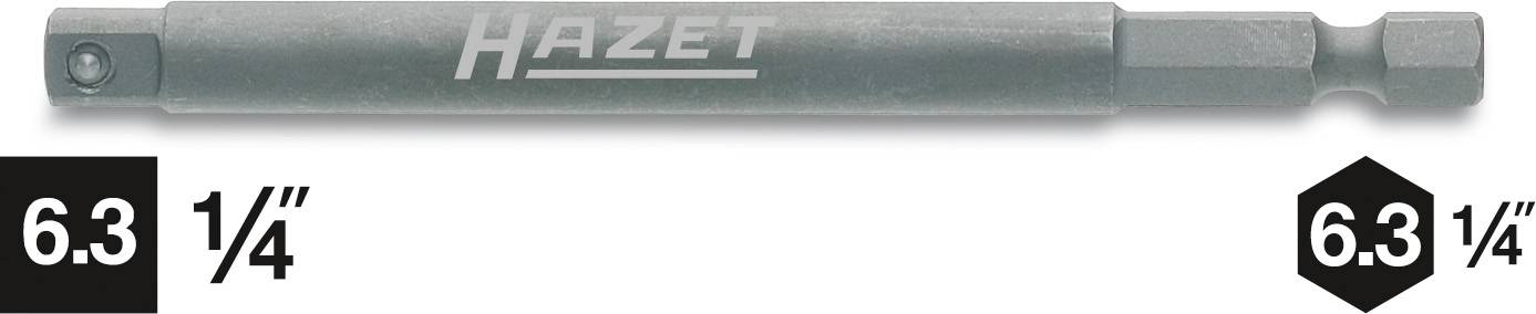 Hazet 8508S-3 8508S-3 6.3 mm 1/4 inch Aandrijving 1/4 (6,3 mm) Uitvoering Dop (zeskant) 50 mm 1 stuk(s)