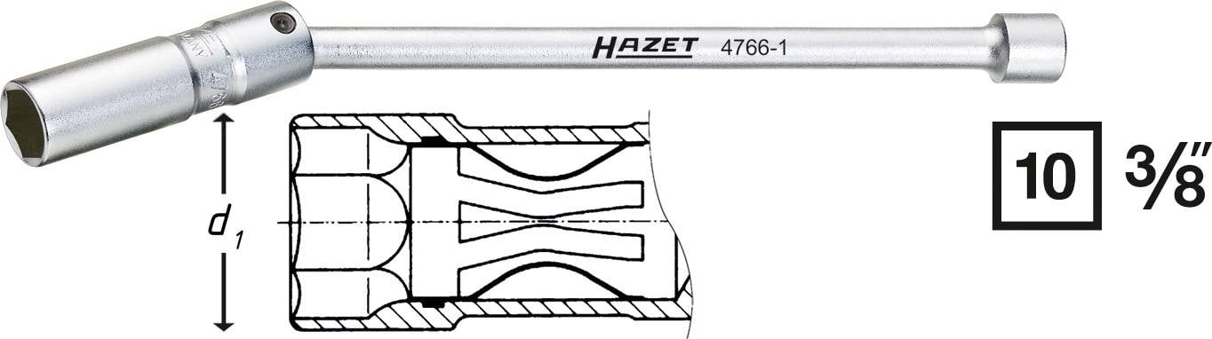Bougiesleutel Hazet 4766-1