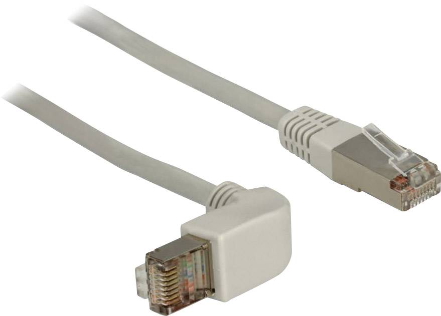 Delock 83525 RJ45 mrežni kabel, Patch kabel CAT 6 S/FTP 1.00 m siva 1 St.
