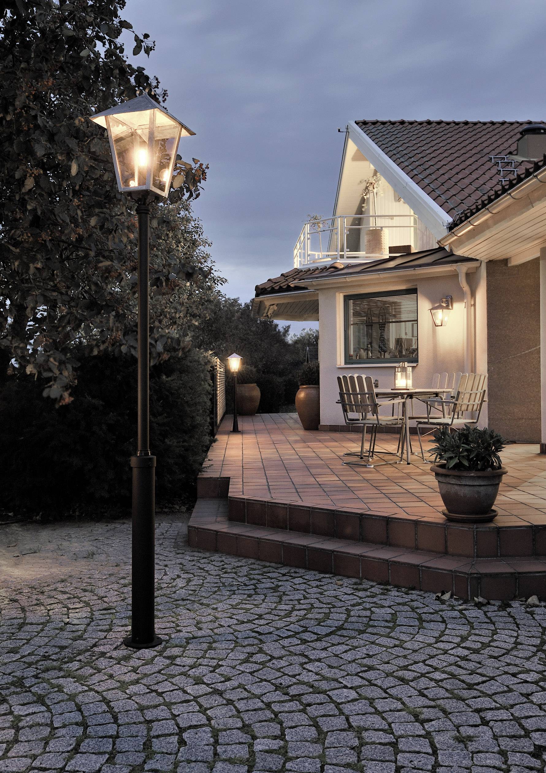 Konstsmide 437-320 Benu Staande buitenlamp Spaarlamp, LED E27 100 W Staal