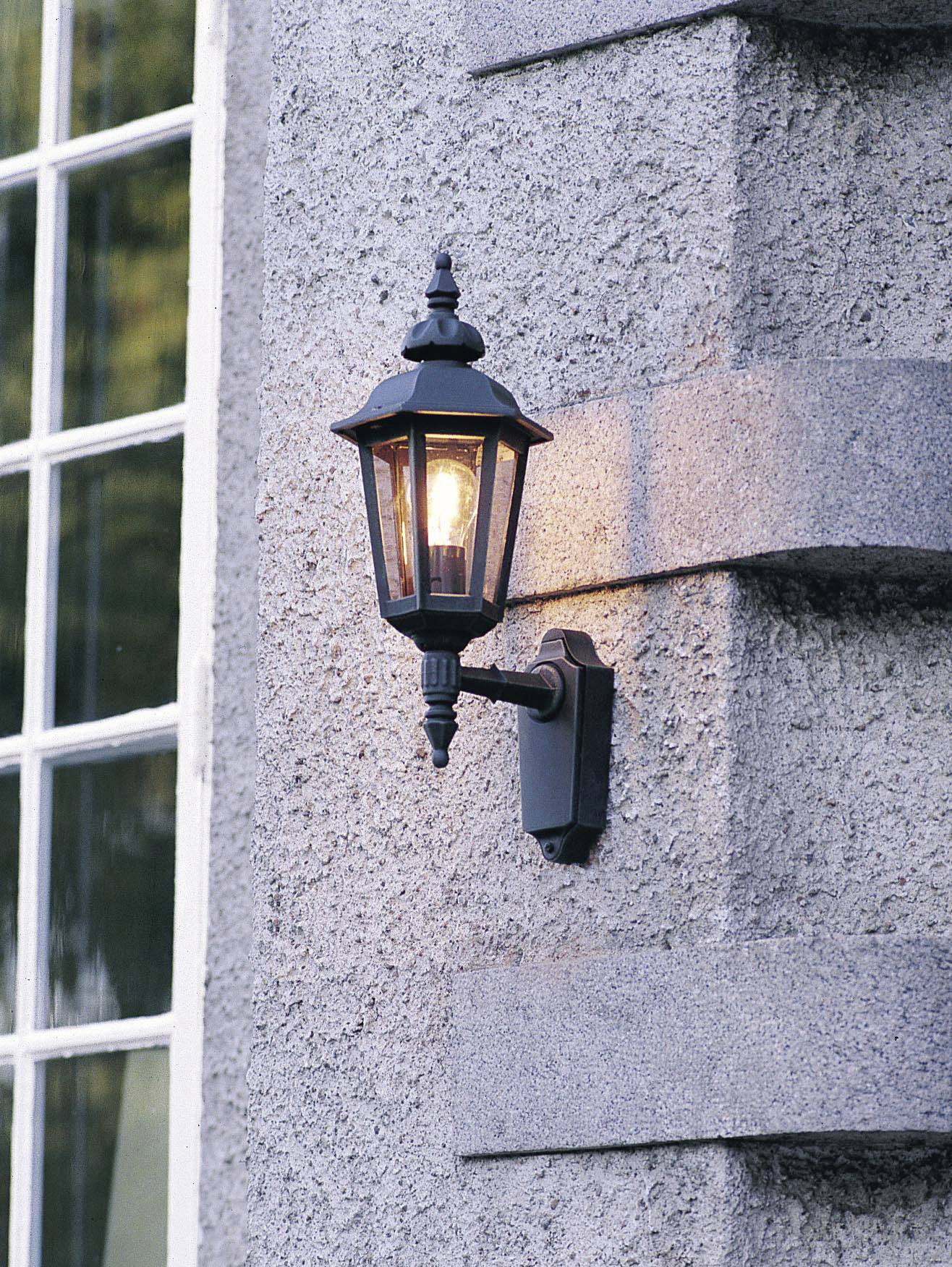 Konstsmide Pallas Up 518-750 Buitenlamp (wand) Spaarlamp, LED E27 60 W Zwart